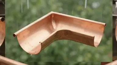 Видео: Угол 90° желоба внешний 150/100 L=300 мм Aquasystem CU-медь