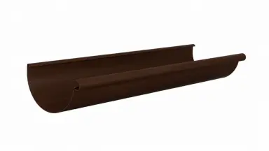 Видео: Желоб круглый L=3 м Aquasystem PE-полиэстер 125/90 мм RAL 8017 - коричневый шоколад