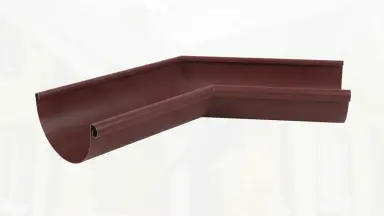Видео: Угол желоба внутренний 135 гр Aquasystem 150/100 мм RAL 3005 Красное вино