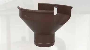 Видео: Выход из желоба Aquasystem Rooftop Drain PU 150/100 мм RAL 8017 - коричневый шоколад