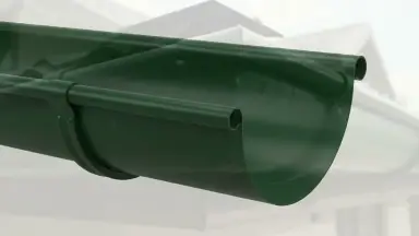 Видео: Угол желоба внешний Aquasystem Rooftop Drain PU 150/100 мм RAL 6005 Зеленый мох