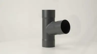 Видео: Тройник Aquasystem 125/90 мм Pural Matt RR 23 Темно-серый