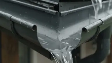 Видео: Угол желоба внешний Aquasystem Rooftop Drain PU MATT 150/100 мм RAL 7024 - серый графит