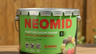 Видео: NEOMID Bio Color Classic Лессирующий антисептик 9 л