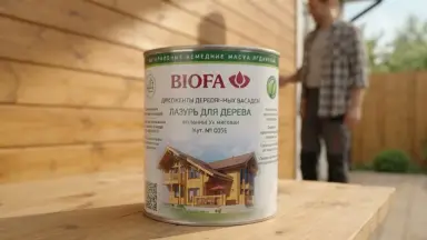 Видео: Biofa 1075 Лазурь для дерева 2,5л