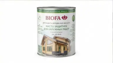 Видео: Biofa 2043  Масло защитное для наружных работ с антисептиком 0,4л