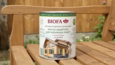 Видео: Biofa 2043 Масло защитное для наружных работ с антисептиком 2,5л