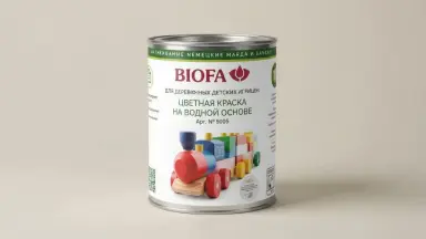 Видео: Biofa 8005 Краска для деревянных игрушек 0,4л
