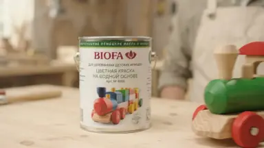 Видео: Biofa 8005 Краска для деревянных игрушек 2,5л