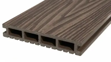 Видео: Террасная доска Decking Urban 150х24х3000 Темный орех