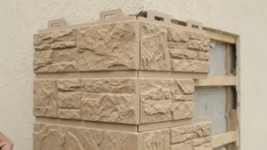 Видео: Наружный угол камень (сланец)