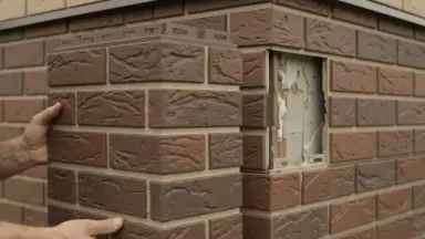 Видео: Наружный угол кирпич (жжёный)
