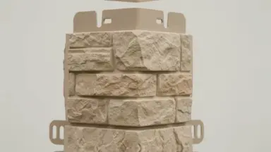 Видео: Фасадная панель Наружный угол фагот (шатурский), 0,45 х 0,13м (н)