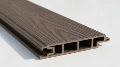 Видео: Террасная доска из ДПК SW Padus тангенциальный распил «SaveWood» темно-коричневый