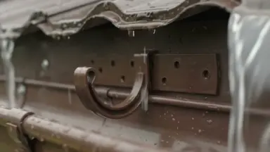 Видео: Водосток Альта-Профиль ПВХ  -  Кронштейн желоба (коричневый)