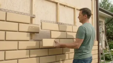 Видео: Фасадная панель Альта-Профиль - Коллекция "Венецианский Камень", Песчаный