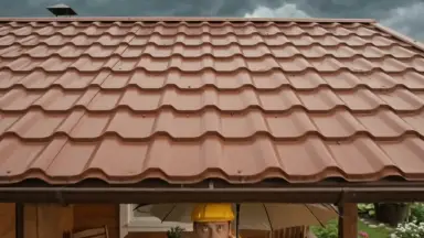 Видео: Металлочерепица классик 0,5 Satin RAL 8004 терракота