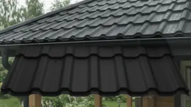 Видео: Металлочерепица классик GL 0,5 Quarzit lite RAL 9005 черный