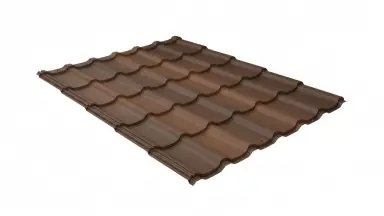 Видео: Металлочерепица камея 0,45 Safari Twincolor Brown
