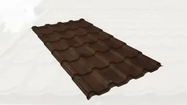 Видео: Металлочерепица камея GL 0,5 Safari Twincolor Brown