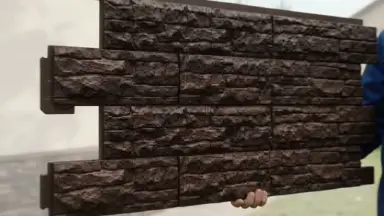 Видео: Фасадная панель Доломит Скалистый риф Люкс Гавана