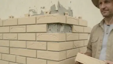 Видео: Угол Grand Line клинкерный кирпич ПРЕМИУМ Бежевый (шов RAL 7006)