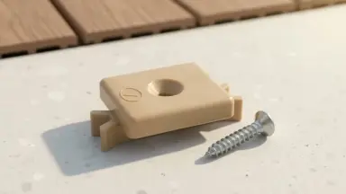 Видео: Пластиковая клипса с саморезом, Grinder шовный монтаж 5 mm бежевый