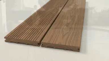 Видео: Террасная доска из ДПК RusDecking Unodeck Solid - Орех