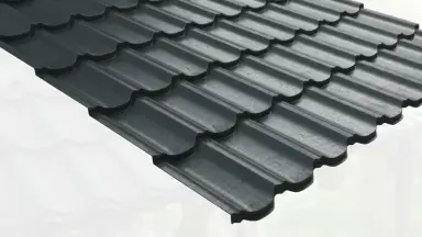 Видео: Металлочерепица квинта плюс с 3D резом 0,5 GreenСoat Pural Matt RR2Н3 (RAL 7016 антрацитово-серый)