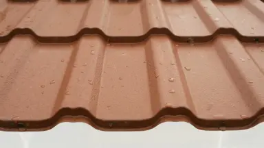 Видео: Металлочерепица квинта плюс с 3D резом 0,5 Satin Мatt RAL 8004 терракота
