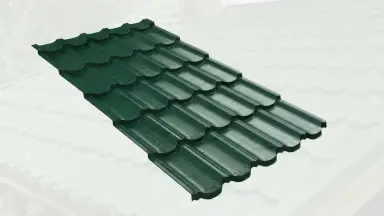 Видео: Металлочерепица квинта плюс с 3D резом 0,5 Velur RAL 6005 зеленый мох