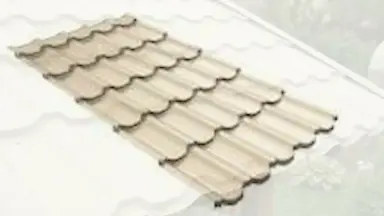 Видео: Металлочерепица квинта плюс с 3D резом 0,45 PE RAL 1015 светлая слоновая кость