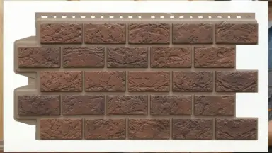 Видео: Фасадная панель Grand Line Состаренный кирпич Элит кофе (жжёный), ШОВ темно-бежевый