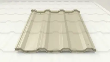 Видео: Металлочерепица модульная Квинта Uno Grand Line c 3D резом 0,5 Satin RAL 1015 светлая слоновая кость
