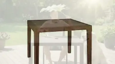 Видео: Стол квадратный FIJI Quatro Table Коричневый