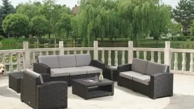 Видео: Уличный диваны и кресла Rattan Premium 5