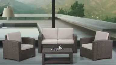 Видео: Уличный диваны и кресла Rattan Premium 4