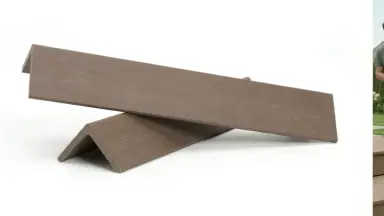 Видео: Уголок ДПК завершающий шлифованный SINGARAJA коричневый