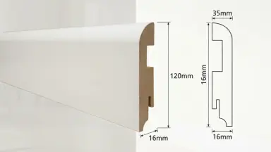 Видео: Плинтус Teckwood Белый прямой 120мм