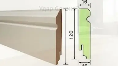 Видео: Плинтус Teckwood Белый Фигурный 120мм