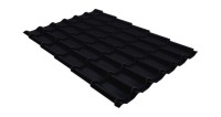 Металлочерепица классик GL 0,5 Velur20 RAL 9005 черный
