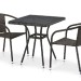 Комплект плетеной мебели AFINA из иск. ротанга T282BNT/Y137C-W53 Brown 2Pcs