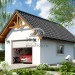Проект одноместного гаража 7 на 4 из газобетона до 20 кв м