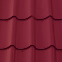 Металлочерепица М28 0,5 GreenCoat Pural BT SSAB RR798 красное вино