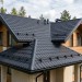 Металлочерепица квинта плюс с 3D резом 0,5 Satin RAL 9005 черный