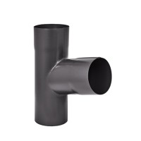 Тройник Aquasystem 125/90 мм Pural Matt RR 23 Темно-серый