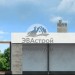 Проект узкого одноэтажного дома из керамоблоков с камином 15 на 8 м