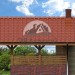 Проект квадратной беседки барбекю в европейском стиле из газобетона с площадью до 50 кв м