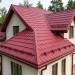 Металлочерепица GL квадро профи 0,45 PE RAL 3003 рубиново-красный