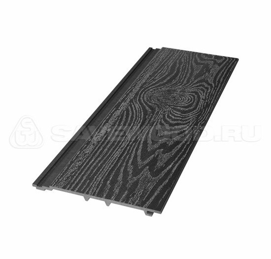 Сайдинг из дпк savewood sw-cedrus тангенциальный распил черный